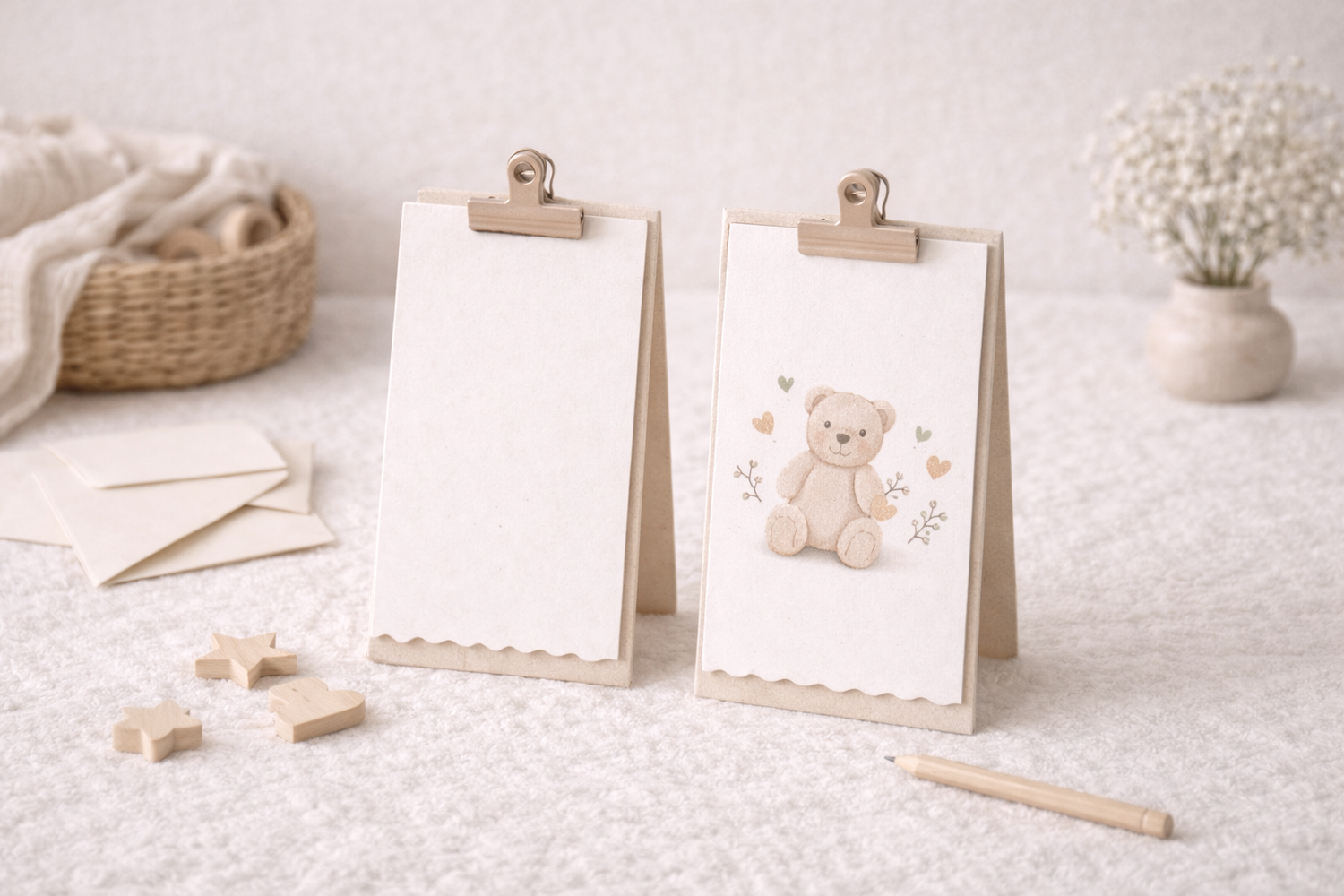 Papeterie enfant – Univers doux & poétique 🤍