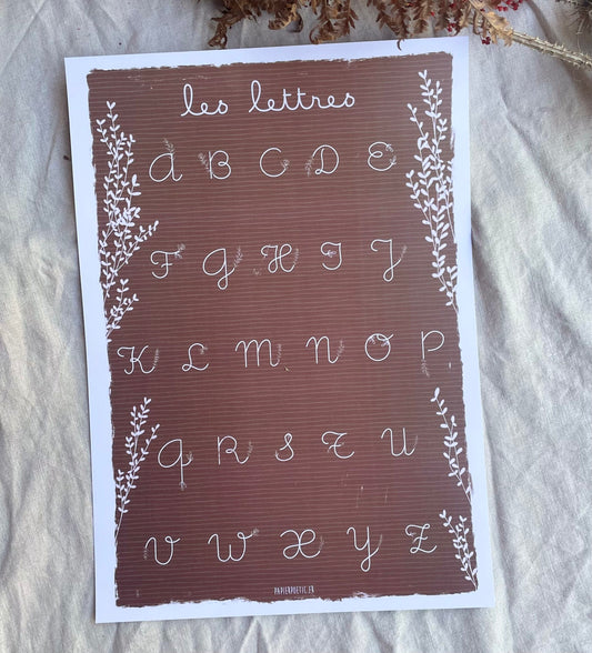 Abécédaire “Les Lettres” Fleurs