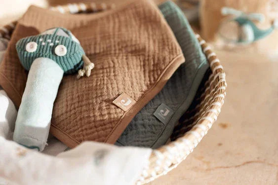 Lot de 2 bavoirs bandana bébé – Jollein