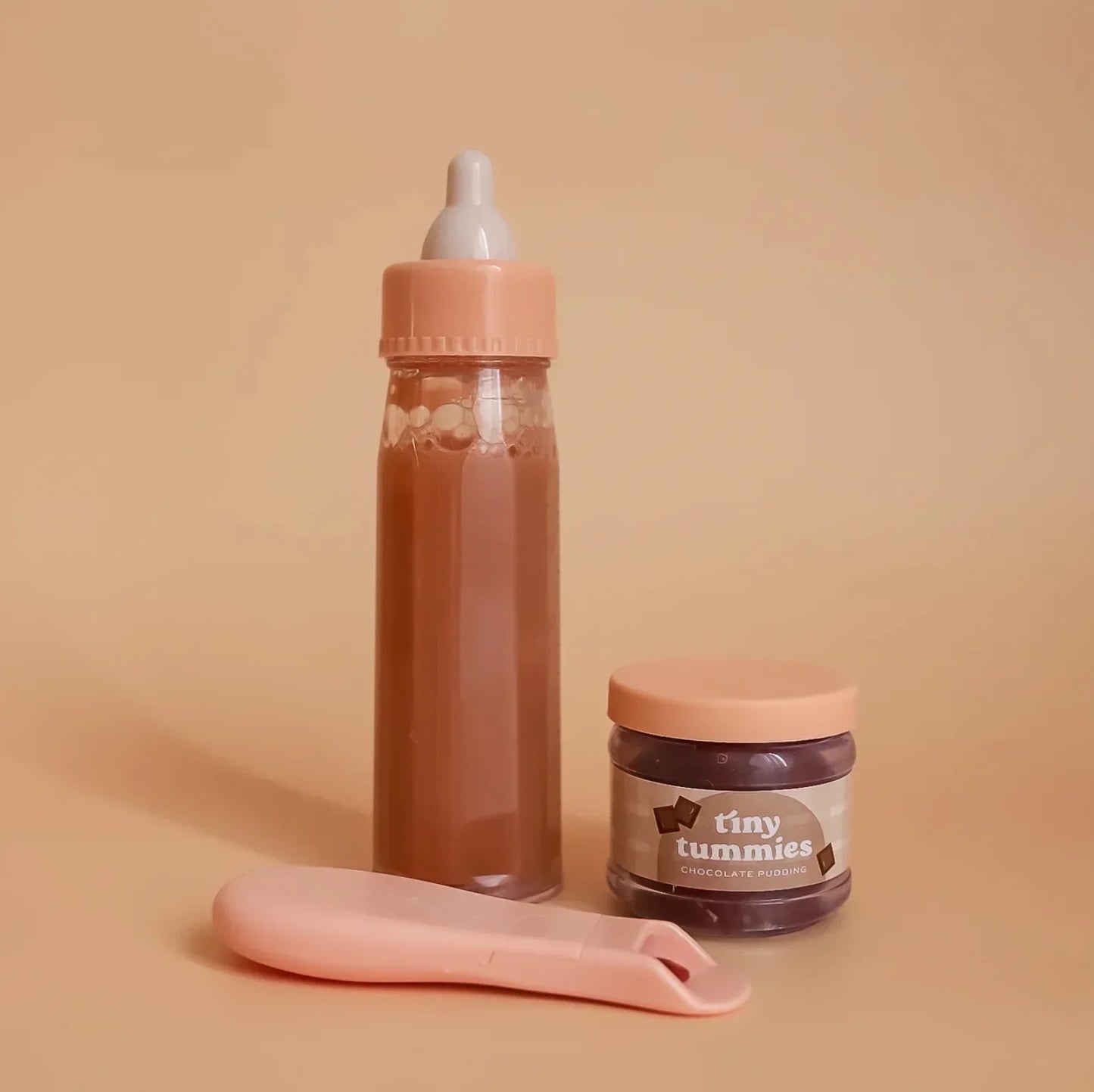 Coffret repas poupée chocolat - biberon et petit pot Tiny Harlow