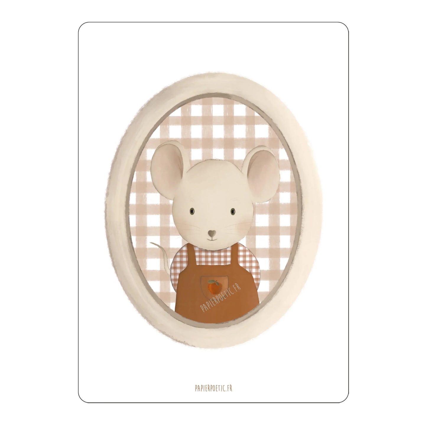 Carte naissance bébé Papier Poétic