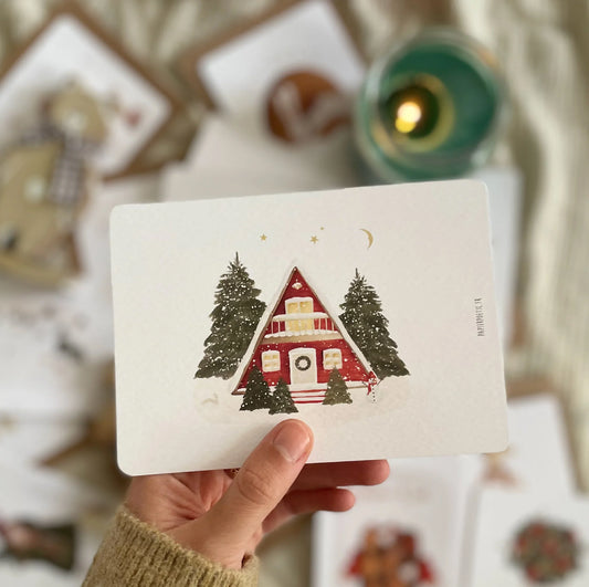 Carte de Noël Le Chalet – Papier Poétic