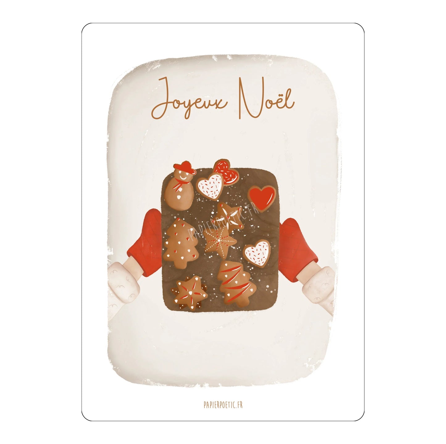 Carte Noël Papier Poétic