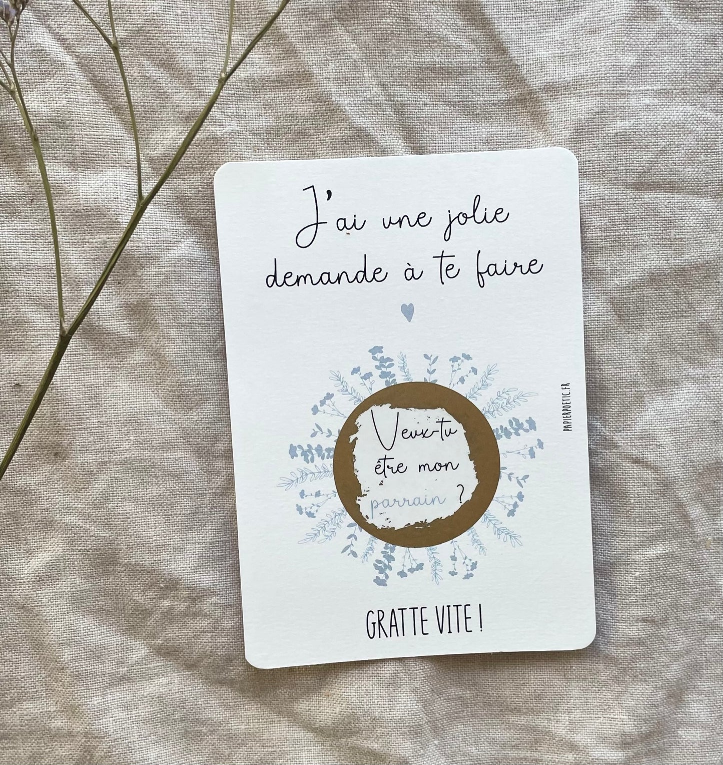 Carte à gratter “Parrain”