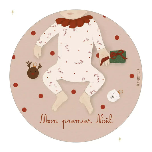 Carte premier Noël bébé Renne – Papier Poétic