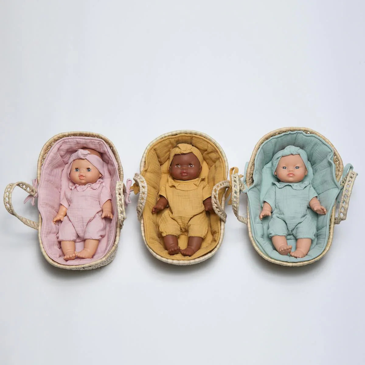 Couffin poupée Bobble bleu vert – Wookids