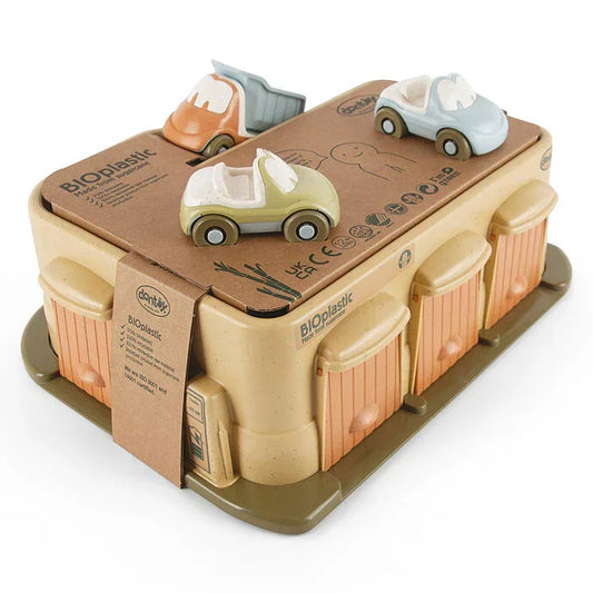 Garage jouet avec 3 voitures – Dantoy