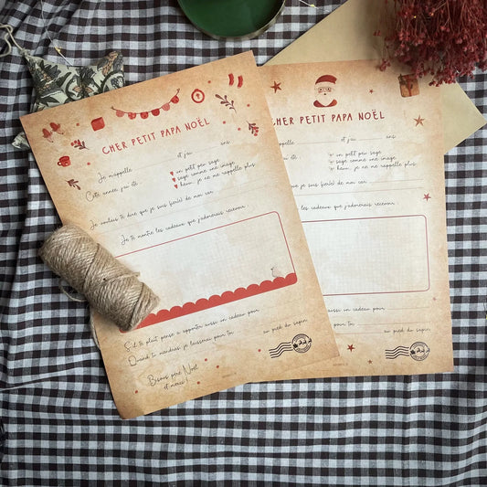 Lettre au Père Noël enfant – Papier Poétic