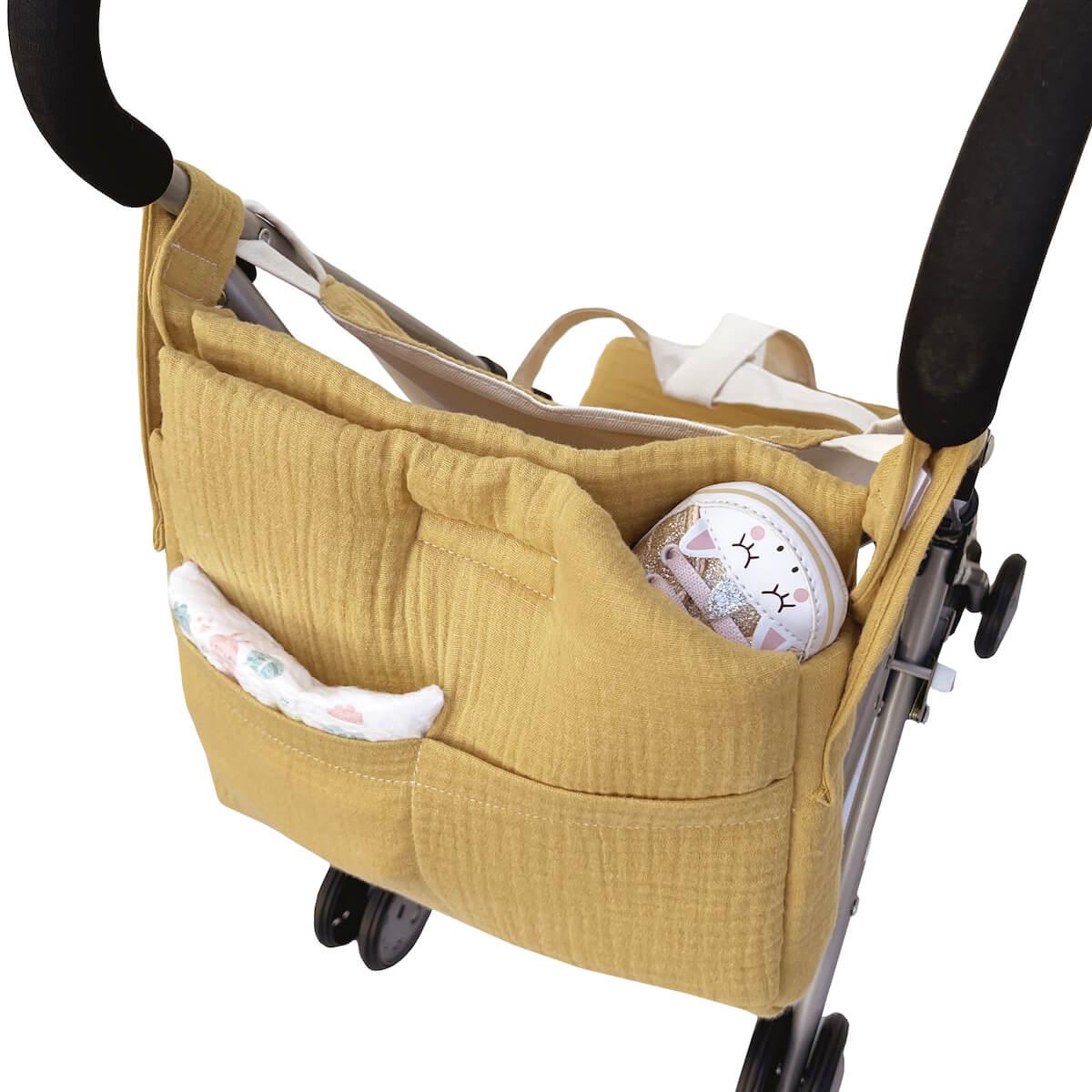 Sac à langer BOBBLE moutarde - Wookids