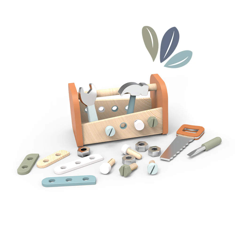 Boîte à Outils Établi en Bois 2-en-1