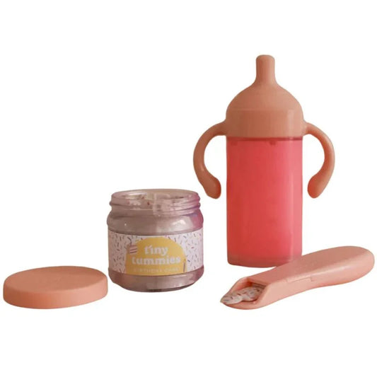 Coffret lait fraise poupée Tiny Harlow