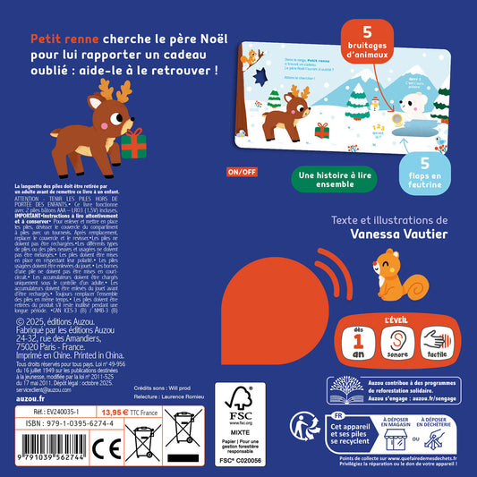 1, 2, 3, qui est là ? Joyeux Noël ! | Auzou