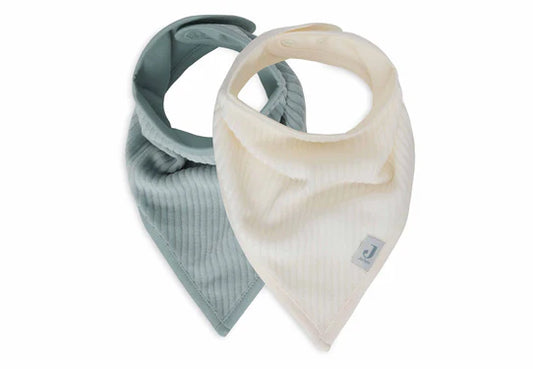 Bavoir bandana bébé ivoire Jollein
