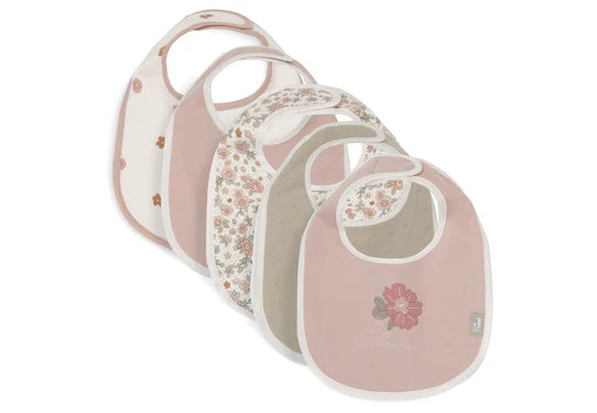 Bavoir retro bébé fleurs Jollein
