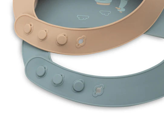 Bavoirs bébé silicone On The Go – Jollein