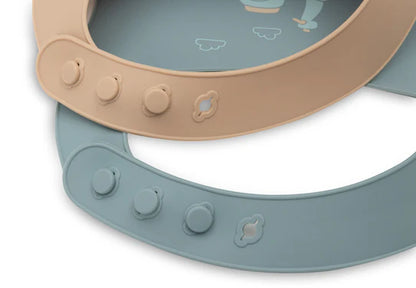 Bavoirs bébé silicone On The Go – Jollein