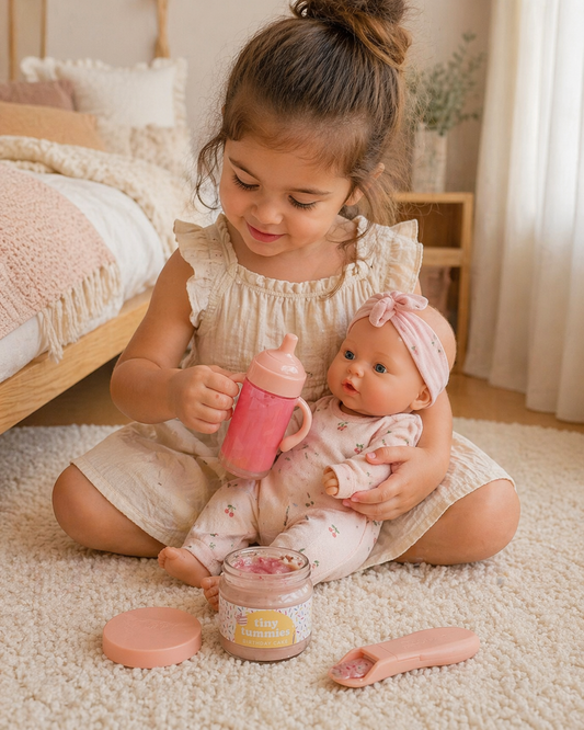 Coffret anniversaire poupée Tiny Harlow Lait Fraise
