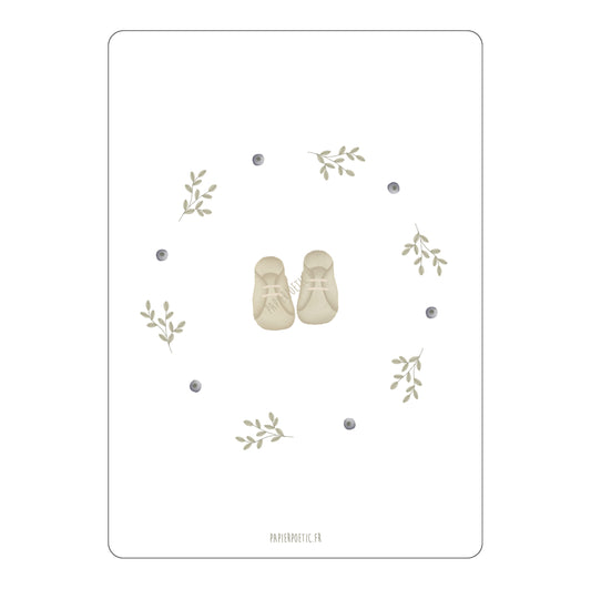 Carte/Card "Couronne Chaussons Sauge"