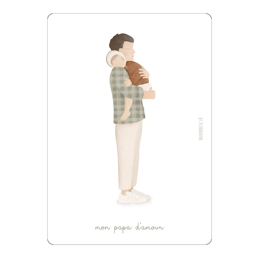 Carte “Mon papa d’amour”