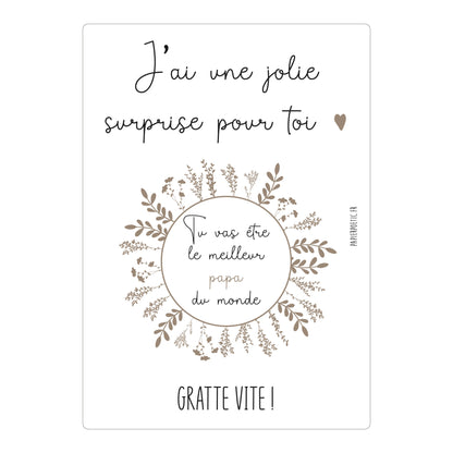 Carte à gratter “Papa”