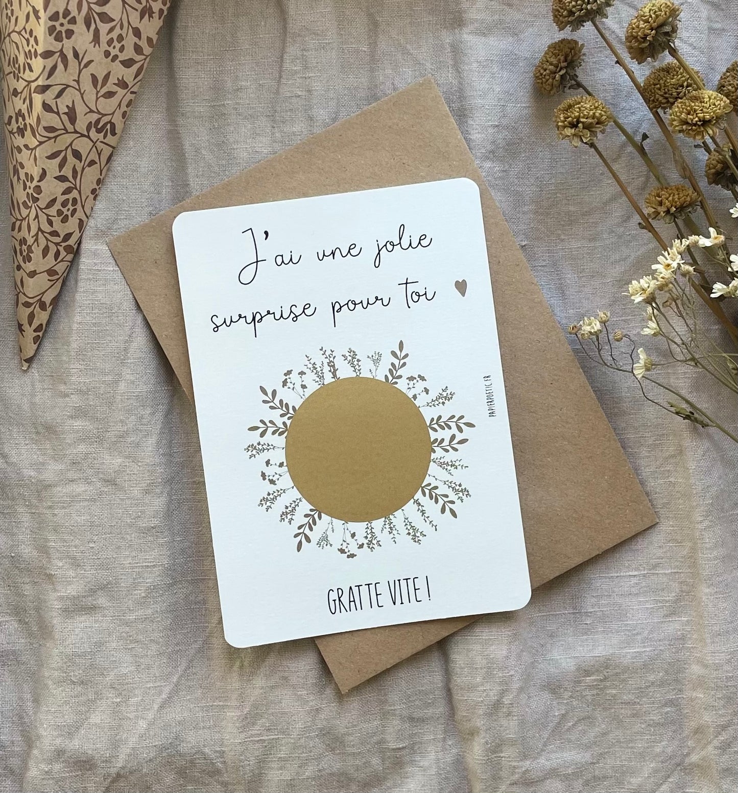 Carte à gratter “Papa”