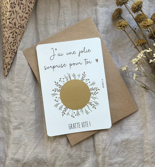 Carte à gratter “Papa”