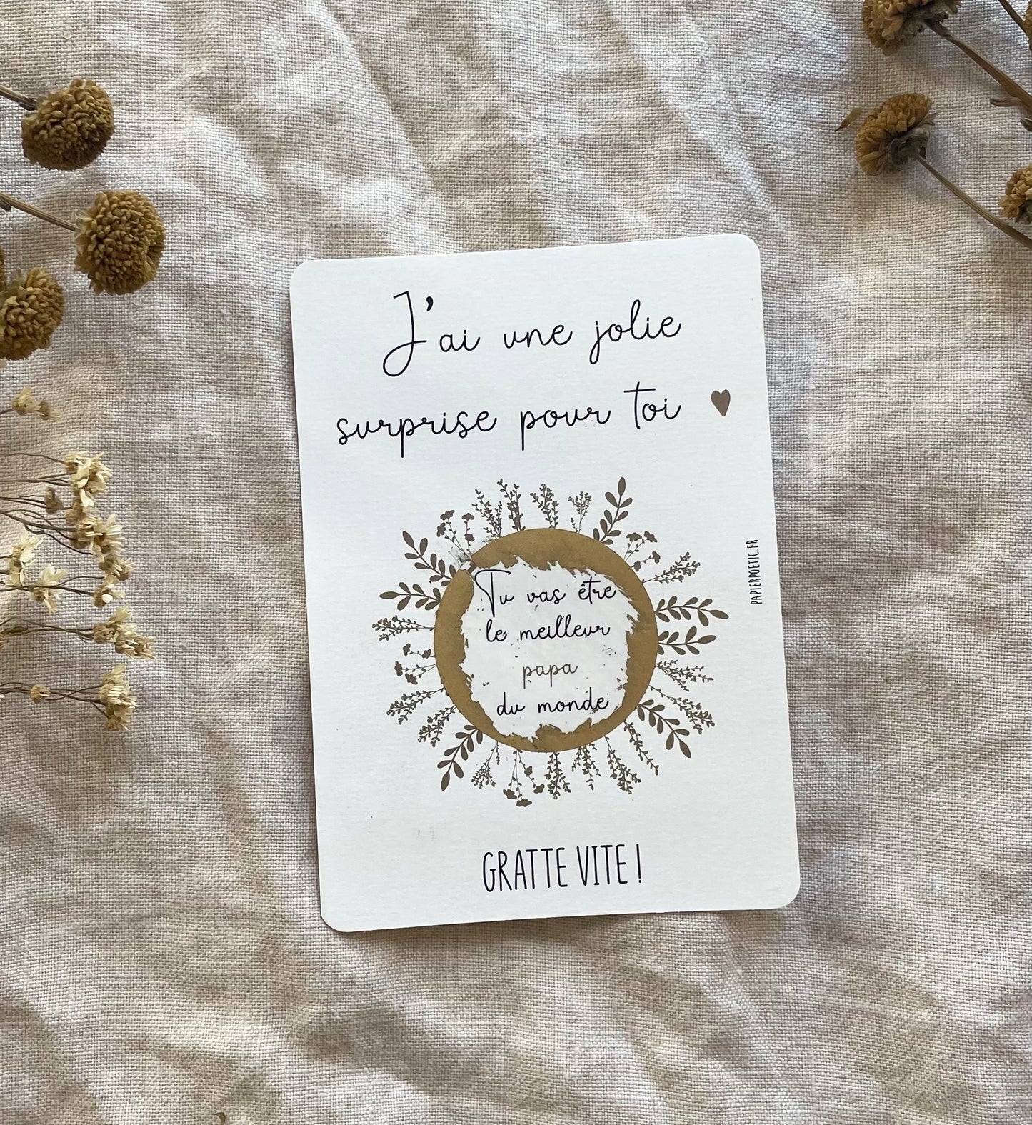 Carte à gratter “Papa”