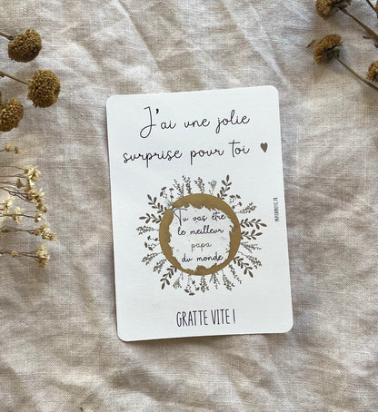 Carte à gratter “Papa”