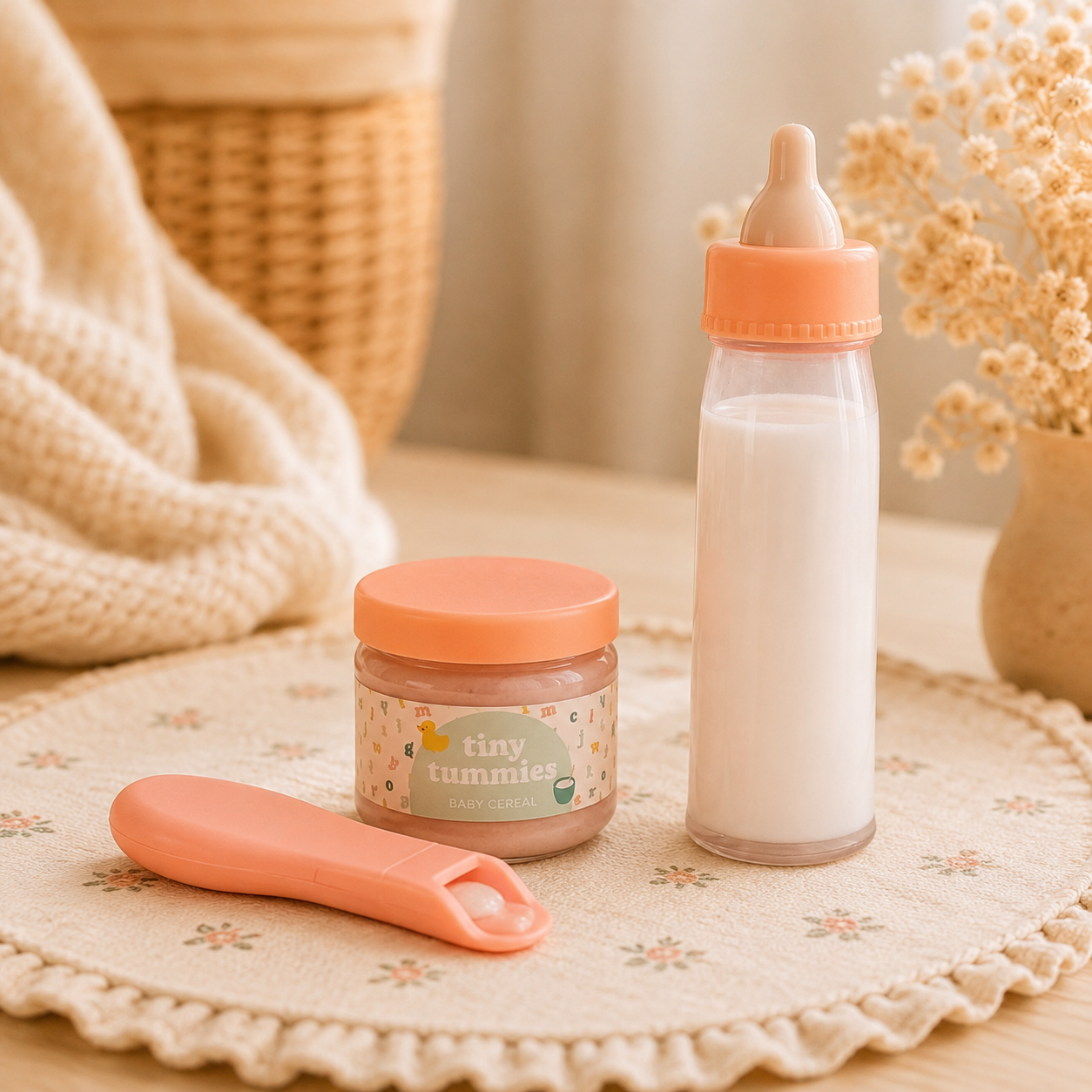 Coffret repas poupée Tiny Harlow Lait & Céréales