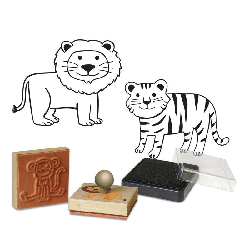 Tampons bois Animaux de la savane