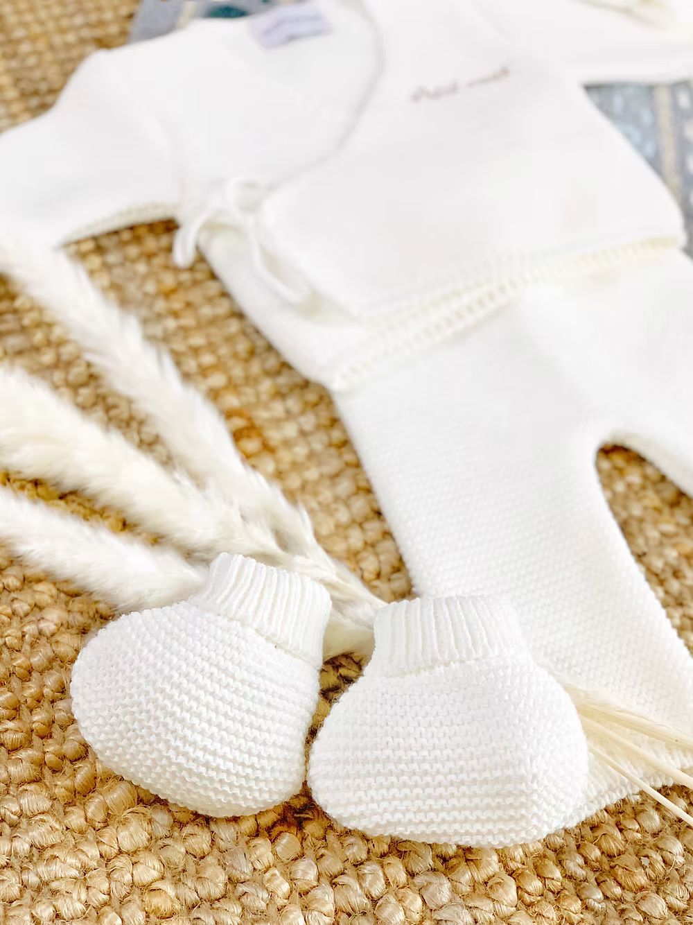 Trousseau naissance bébé blanc Maison Pioline