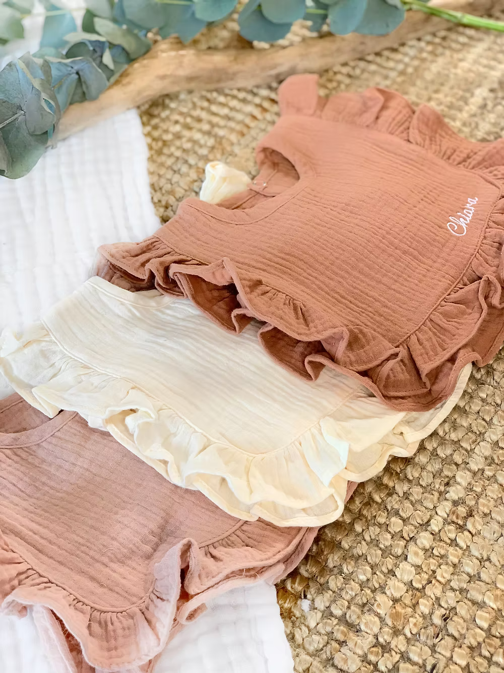 Mademoiselle, bavoir & blouse