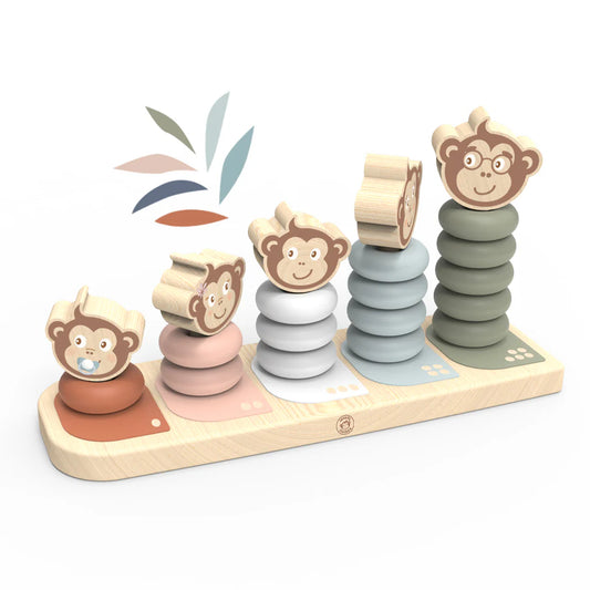 Famille de singes empilables