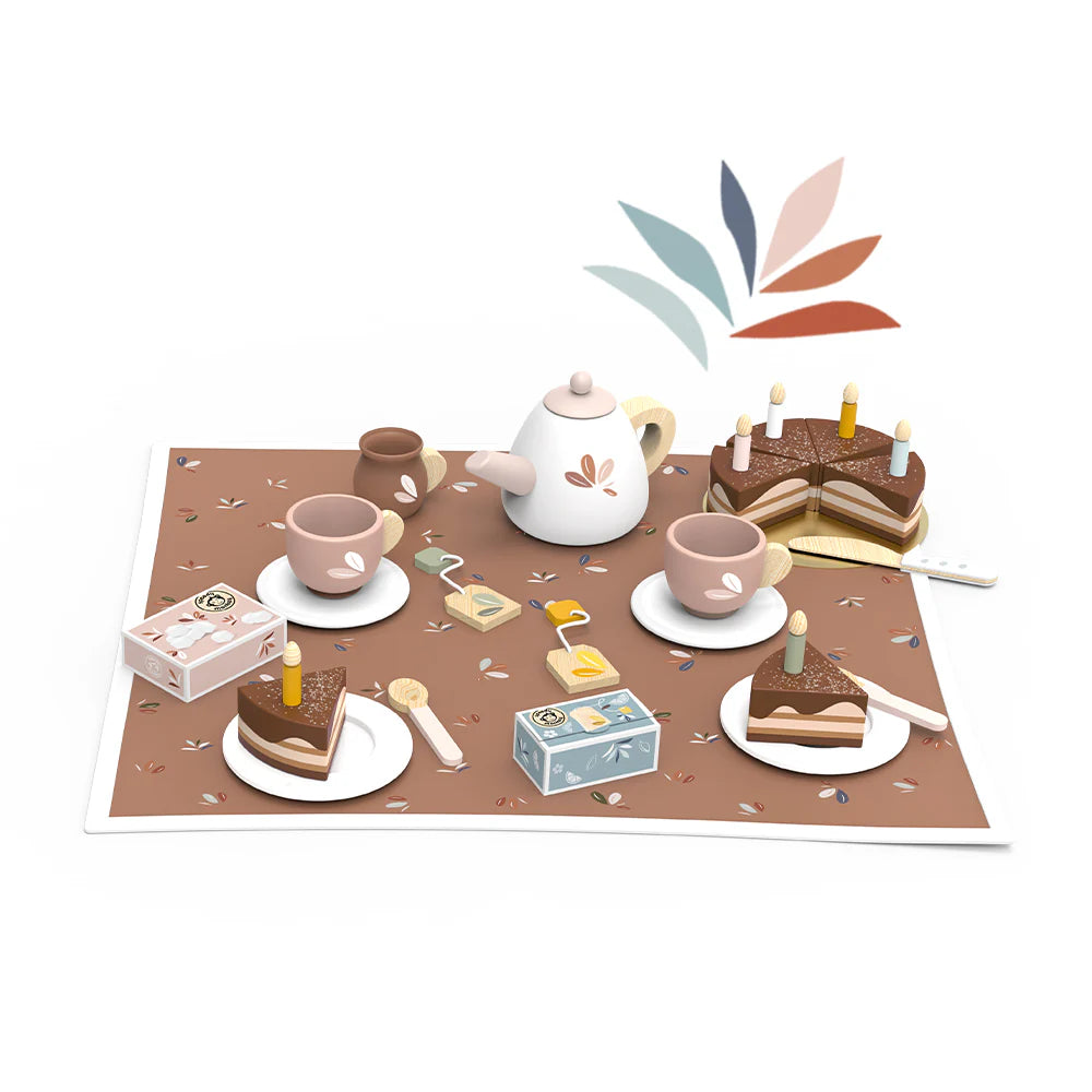 Service à thé d'anniversaire