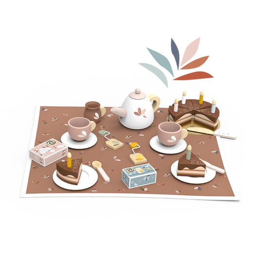 Service à thé d'anniversaire
