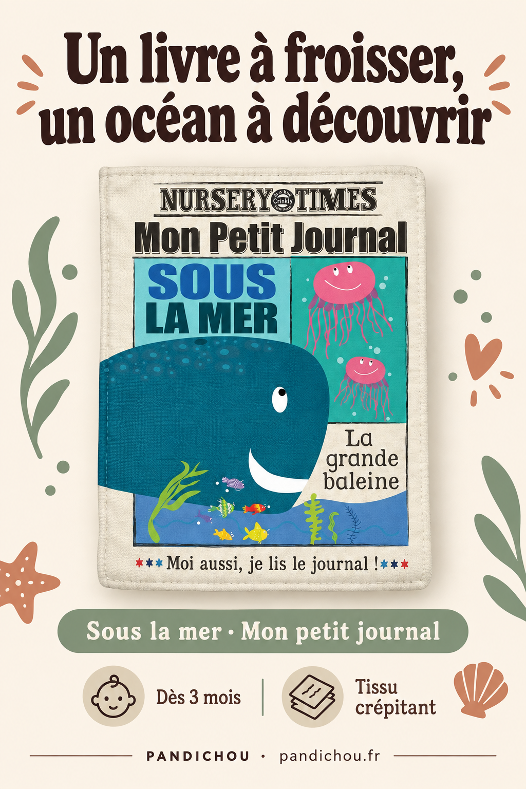 Univers doux bébé – idée cadeau naissance Pandichou