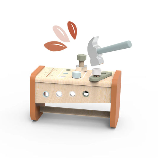 Boîte à Outils Établi en Bois 2-en-1