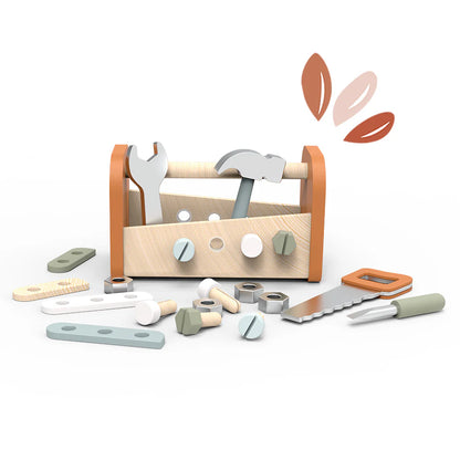 Boîte à Outils Établi en Bois 2-en-1